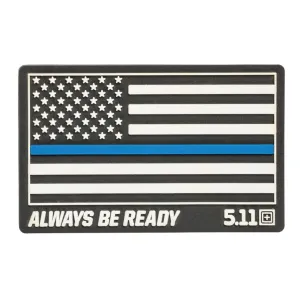 5.11 Tactical Thin Blue Line Rubber Patch
