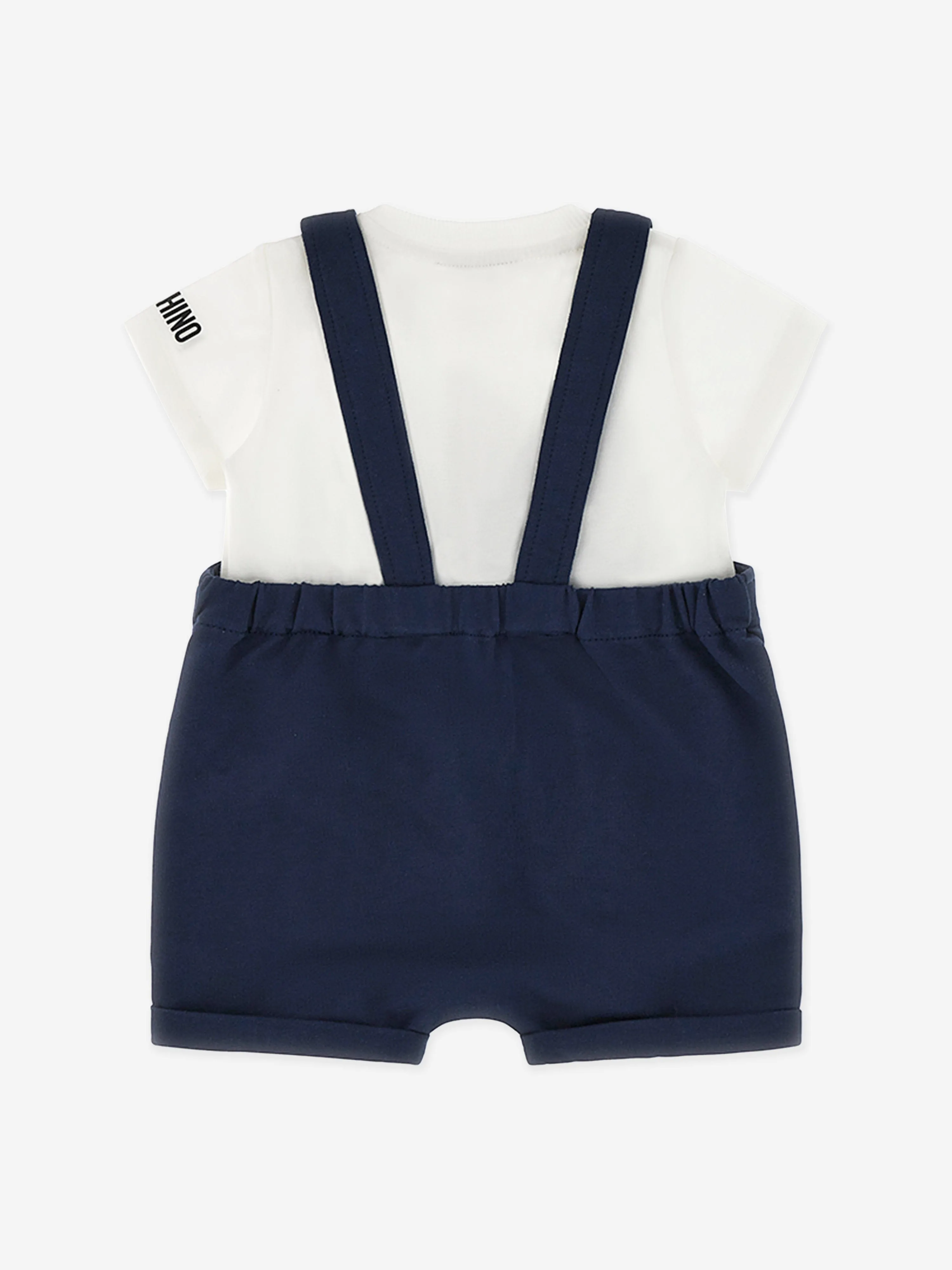 Baby Boys T-Shirt and Dungarees Set in Navy
