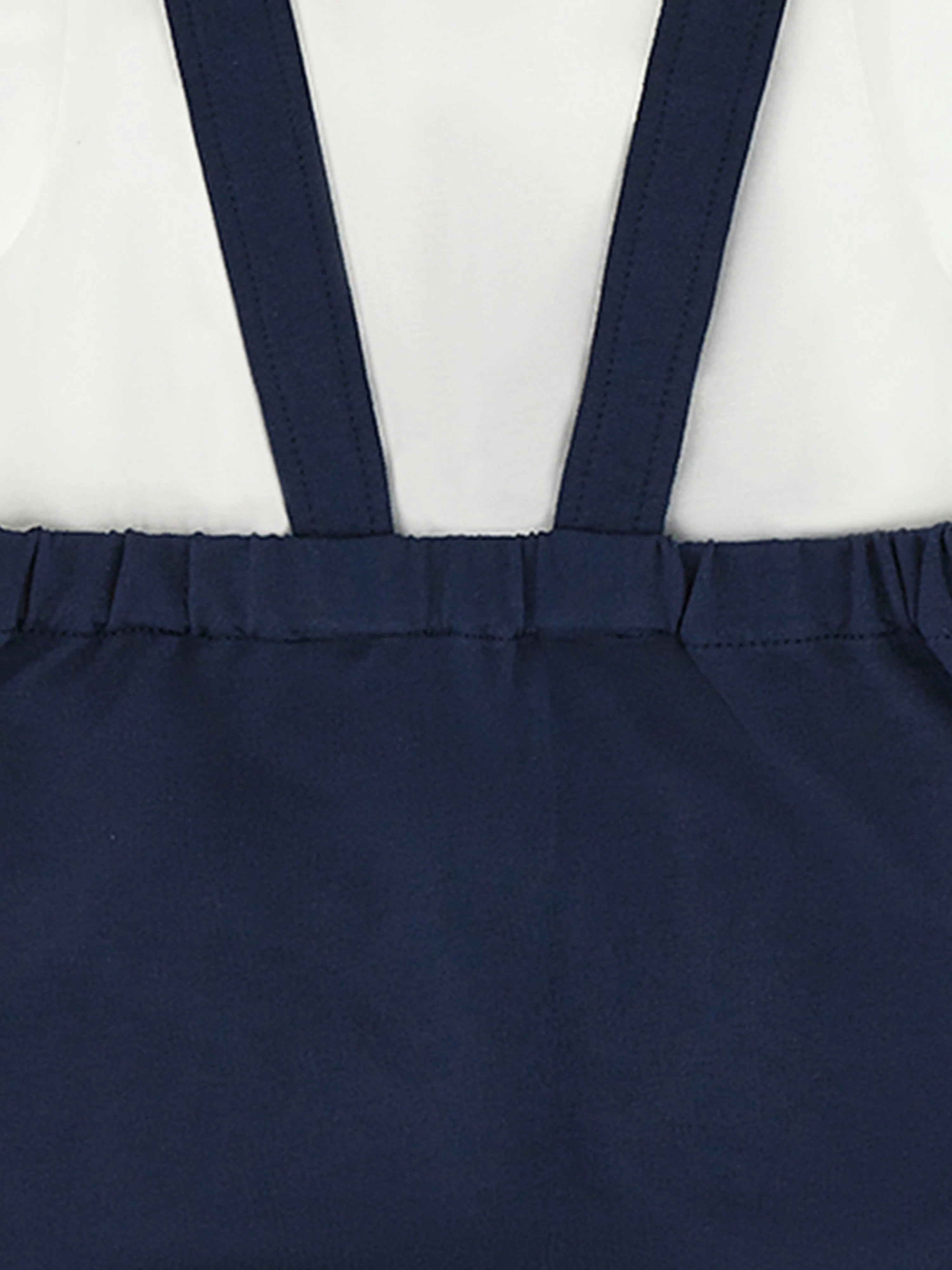 Baby Boys T-Shirt and Dungarees Set in Navy