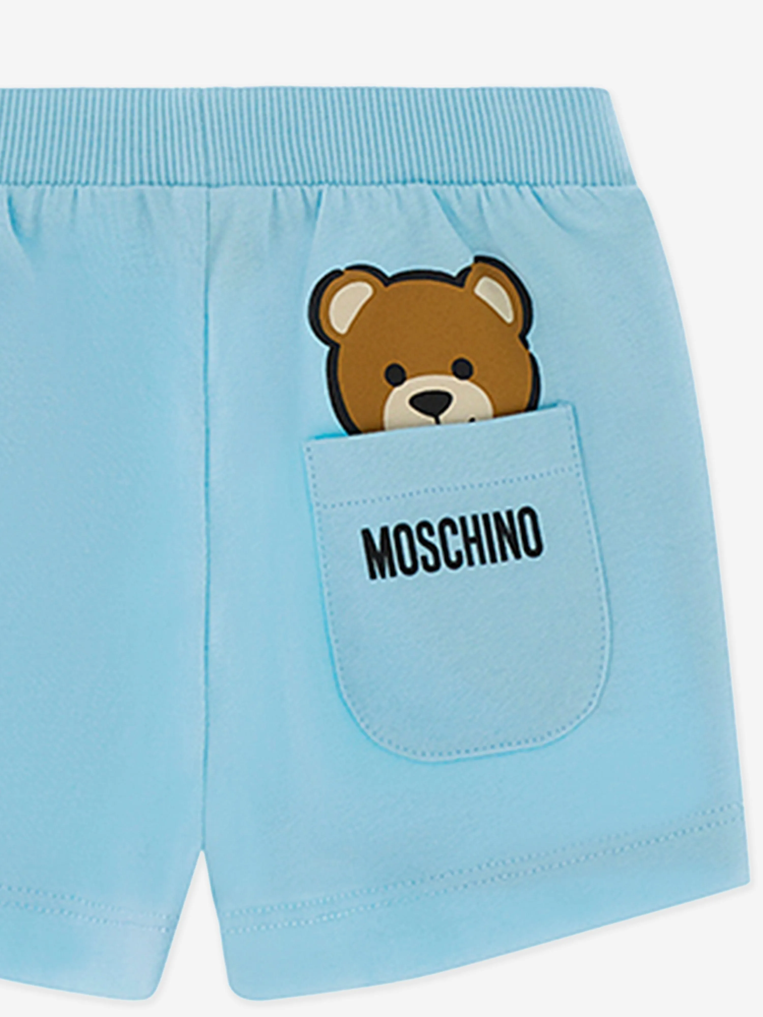 Baby Boys Teddy Bear Short Set in Blue