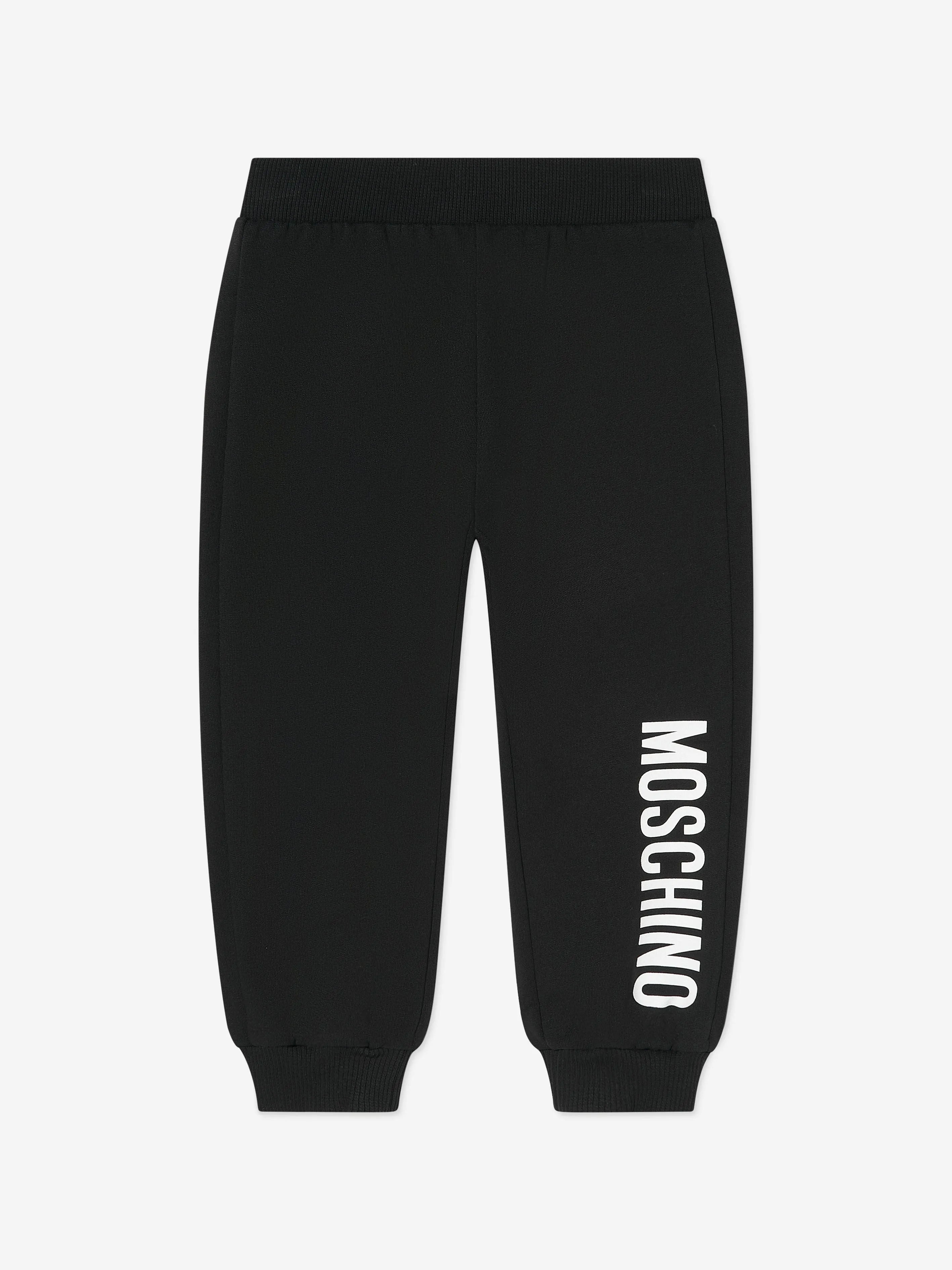 Baby Logo Print Joggers in Black