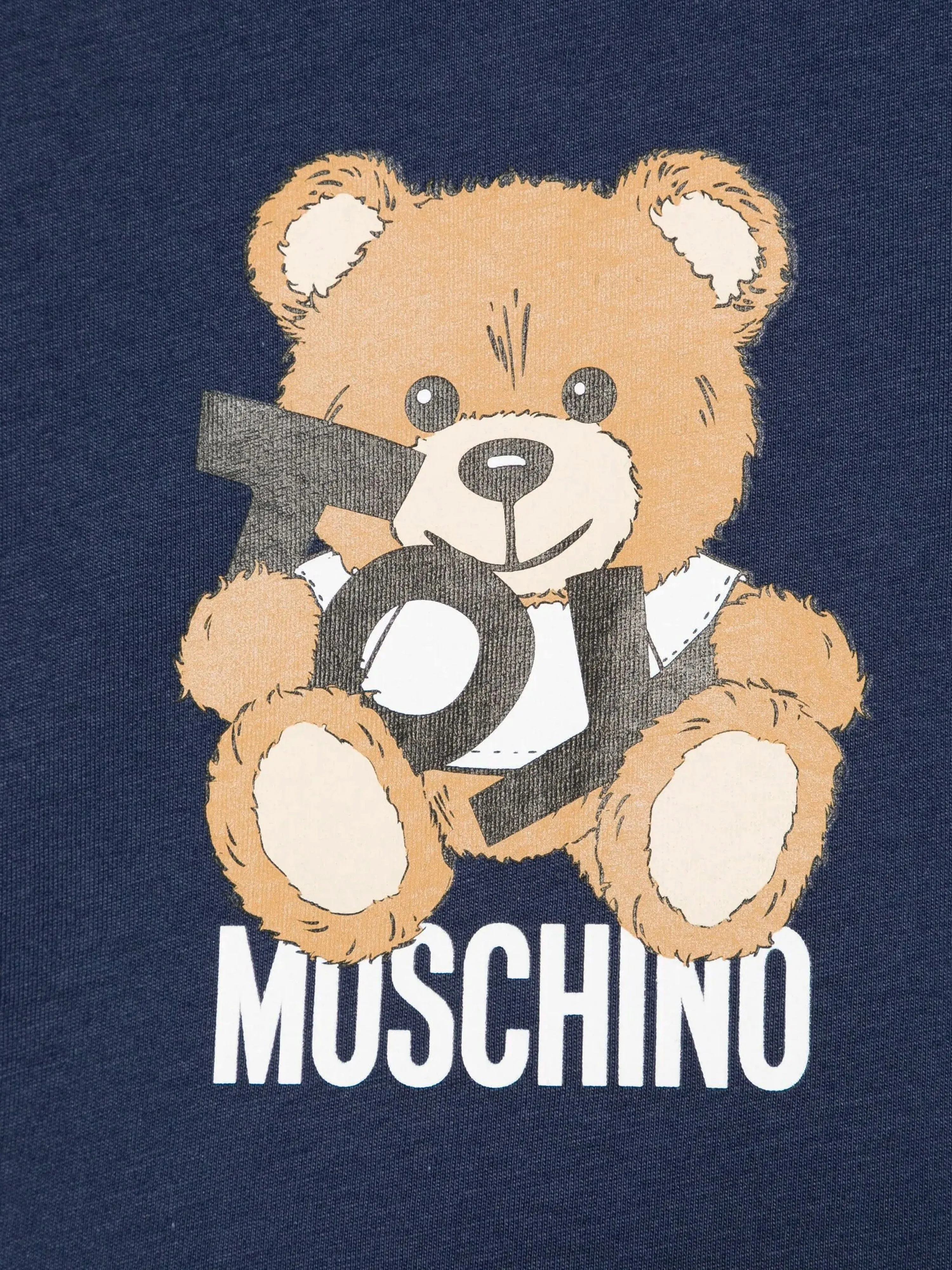 Baby Teddy Bear Logo T-Shirt in Navy