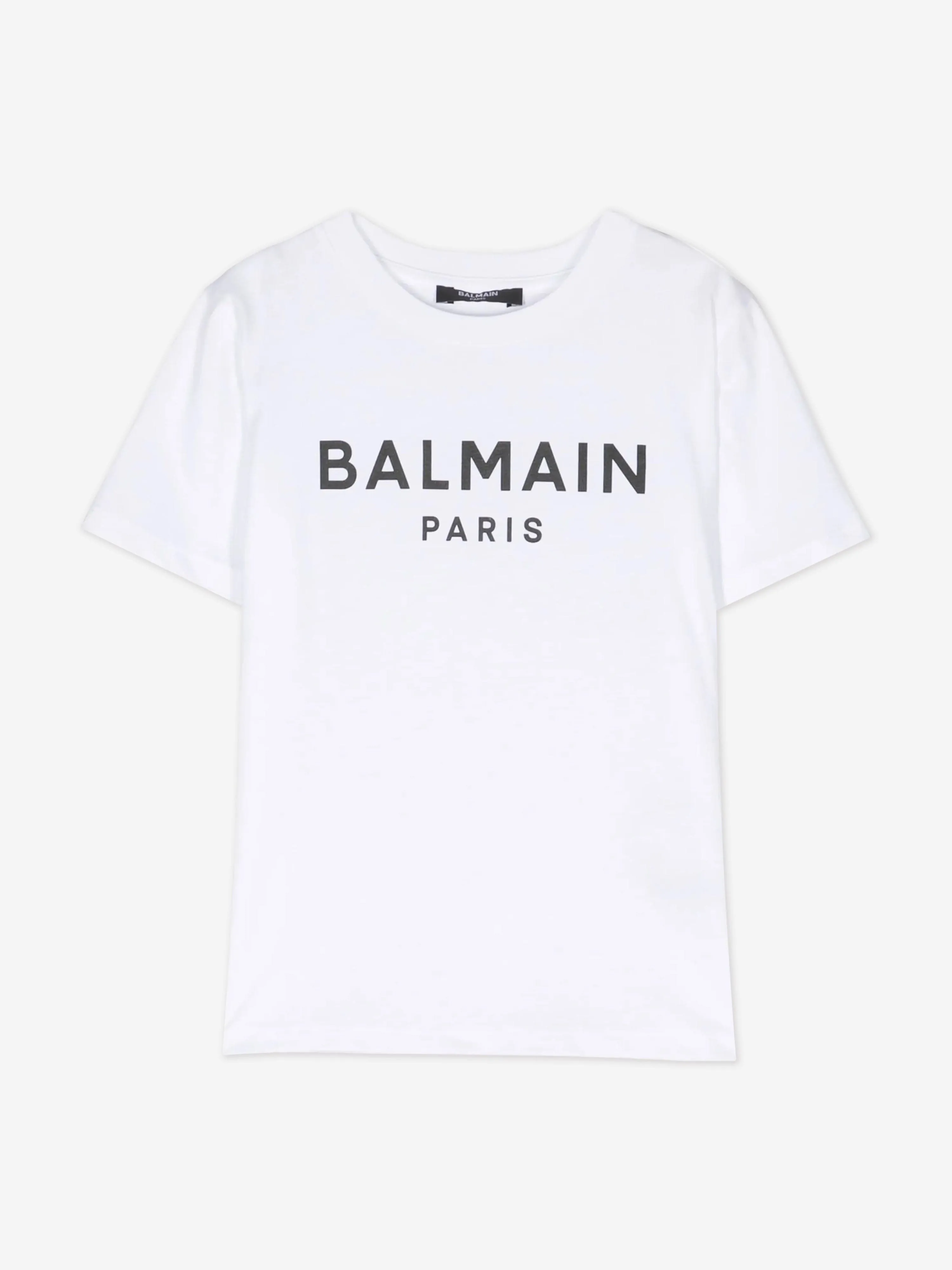 Balmain Kids Logo T-Shirt in White