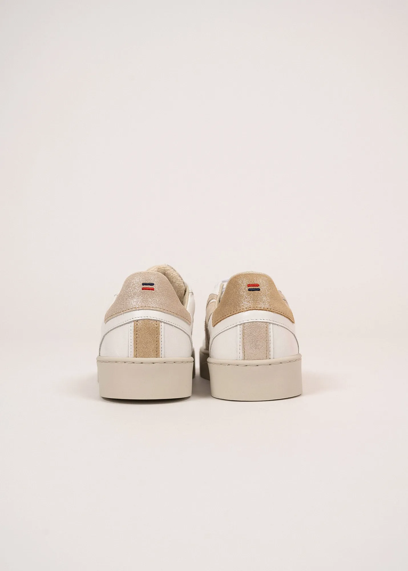Baskets femme asymtriques - SAINT JAMES x Caval (BLANC/NACRE)