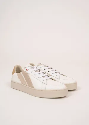 Baskets femme asymtriques - SAINT JAMES x Caval (BLANC/NACRE)