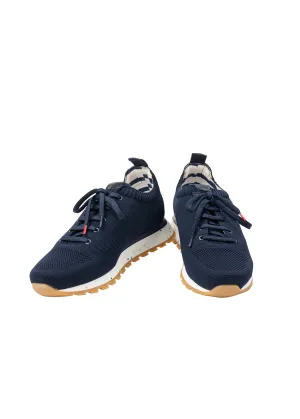 Baskets homme eco-conues - en maille tricote (MARINE)