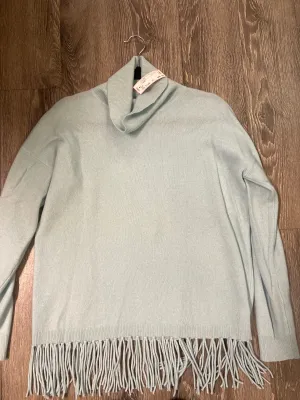 Bloomingdales Cashmere Fringe Sweater (Size XL)