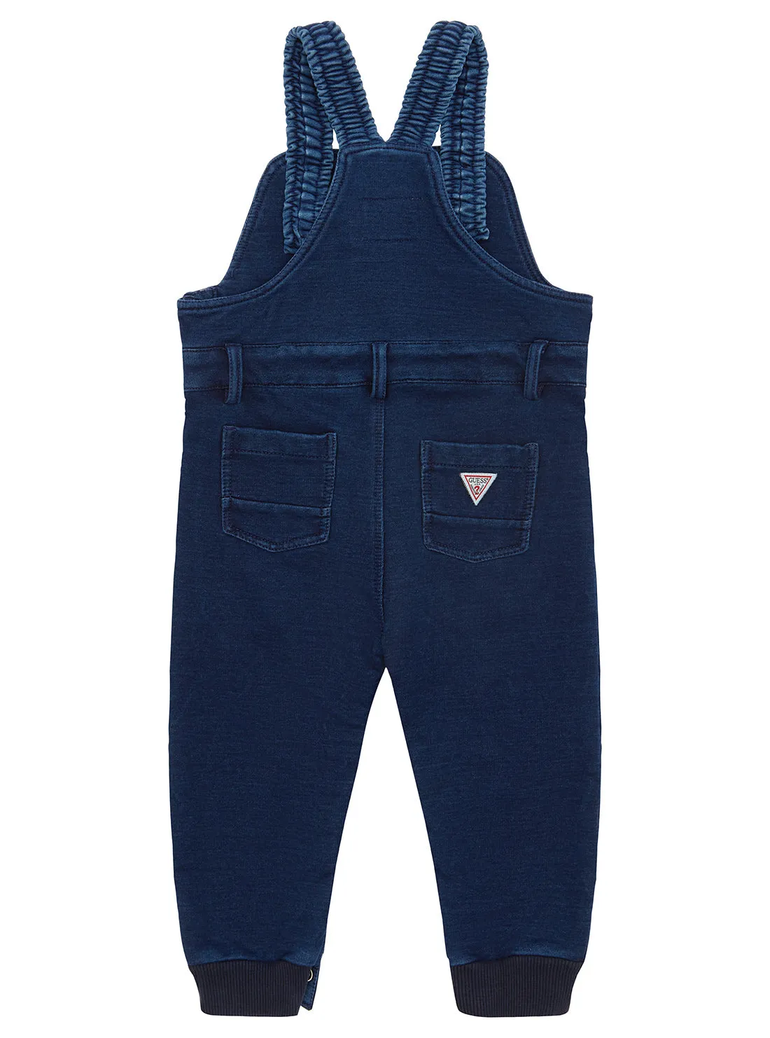 Blue Denim Knit Overall (0-12M) Guess