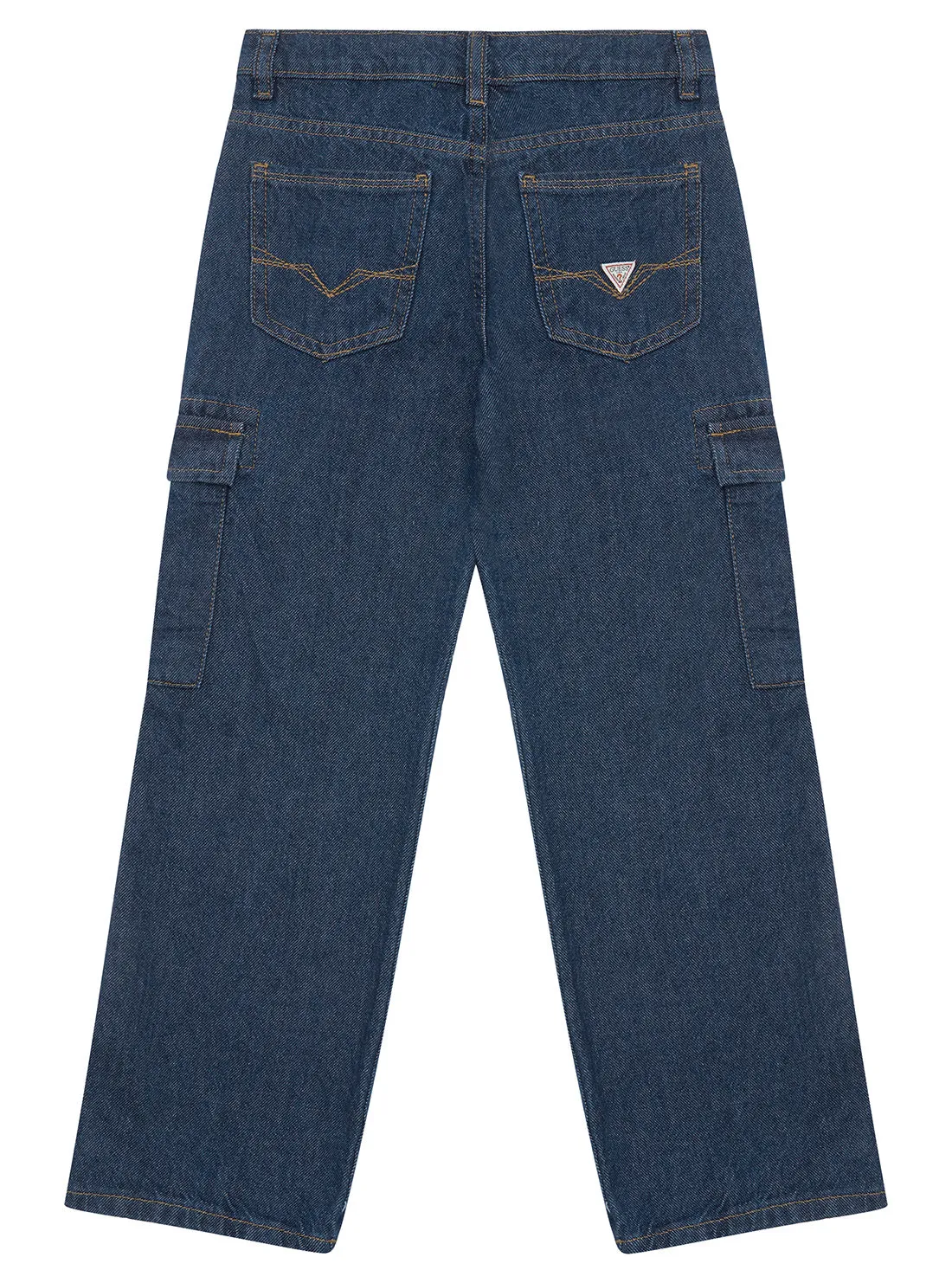 Blue Rigid Denim Cargo Pants (2-7) Guess