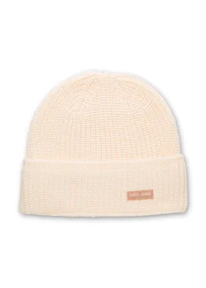 Bonnet Canot - en maille perle (ECUME)