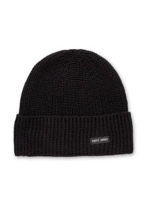 Bonnet Canot - en maille perle (NOIR)