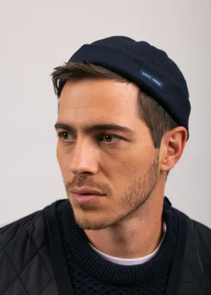 Bonnet court miki - en drap de laine (NAVY)