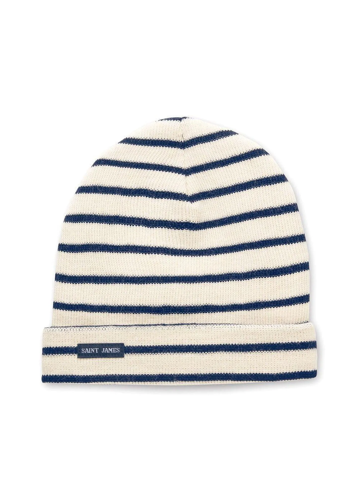 Bonnet de quart ray - en pure laine vierge (ECRU/MARINE)