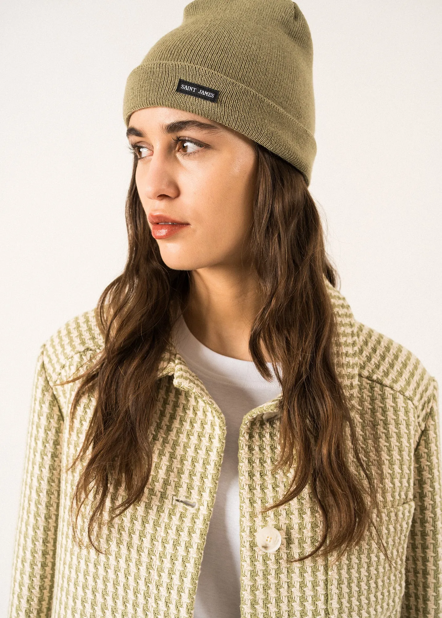 Bonnet de quart uni - en laine (AMANDIER)