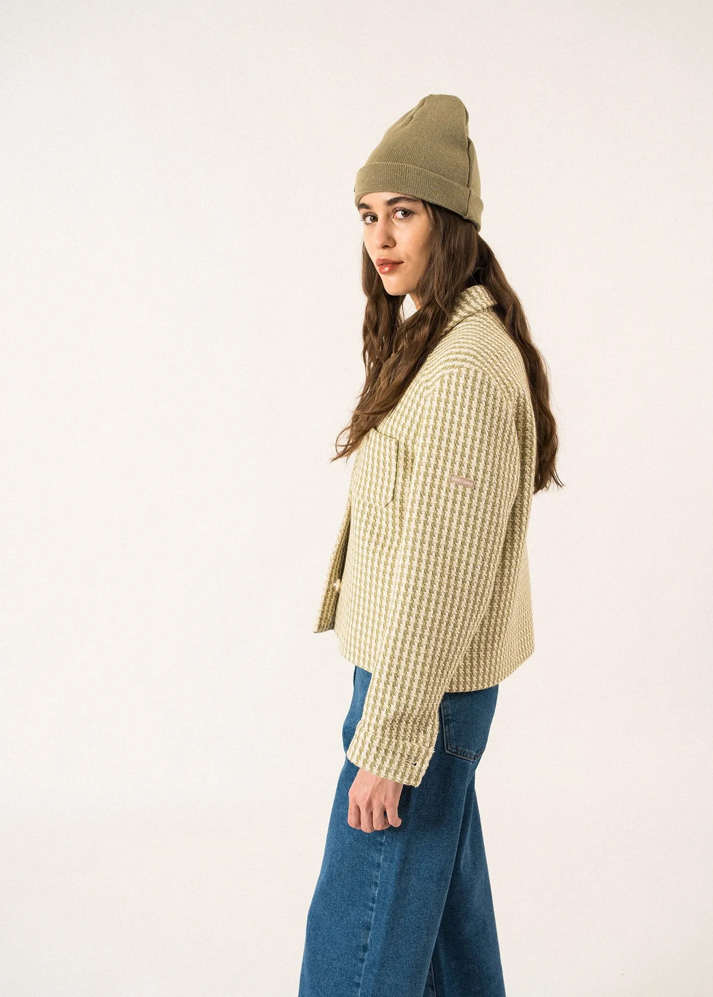 Bonnet de quart uni - en laine (AMANDIER)