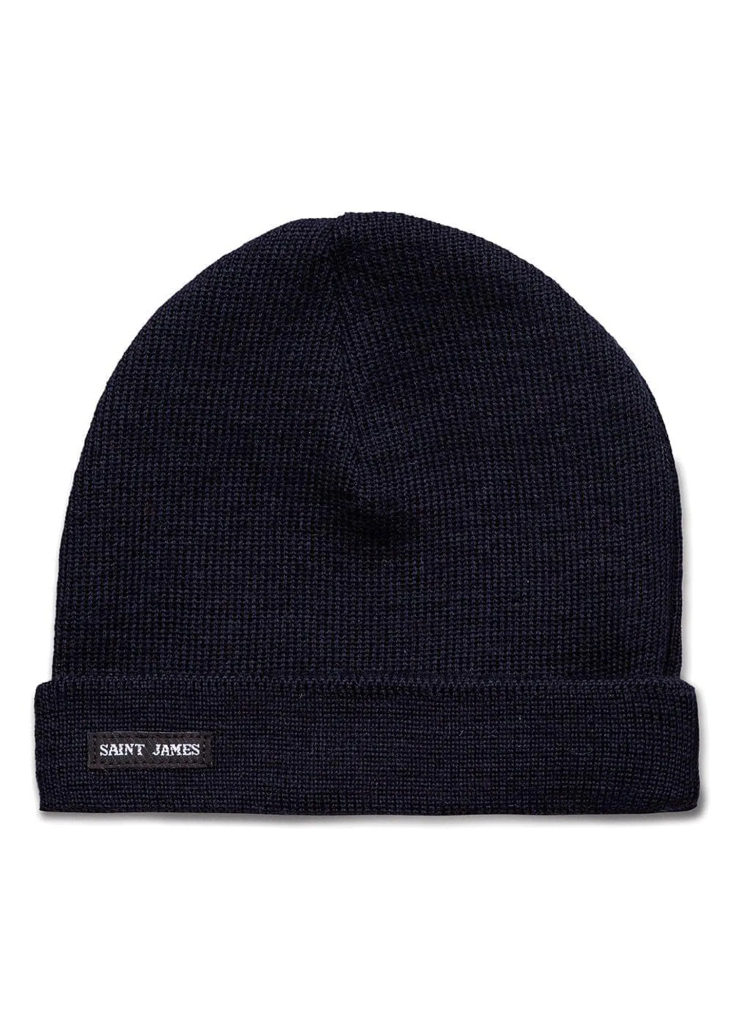 Bonnet de quart uni - en pure laine vierge (NAVY)