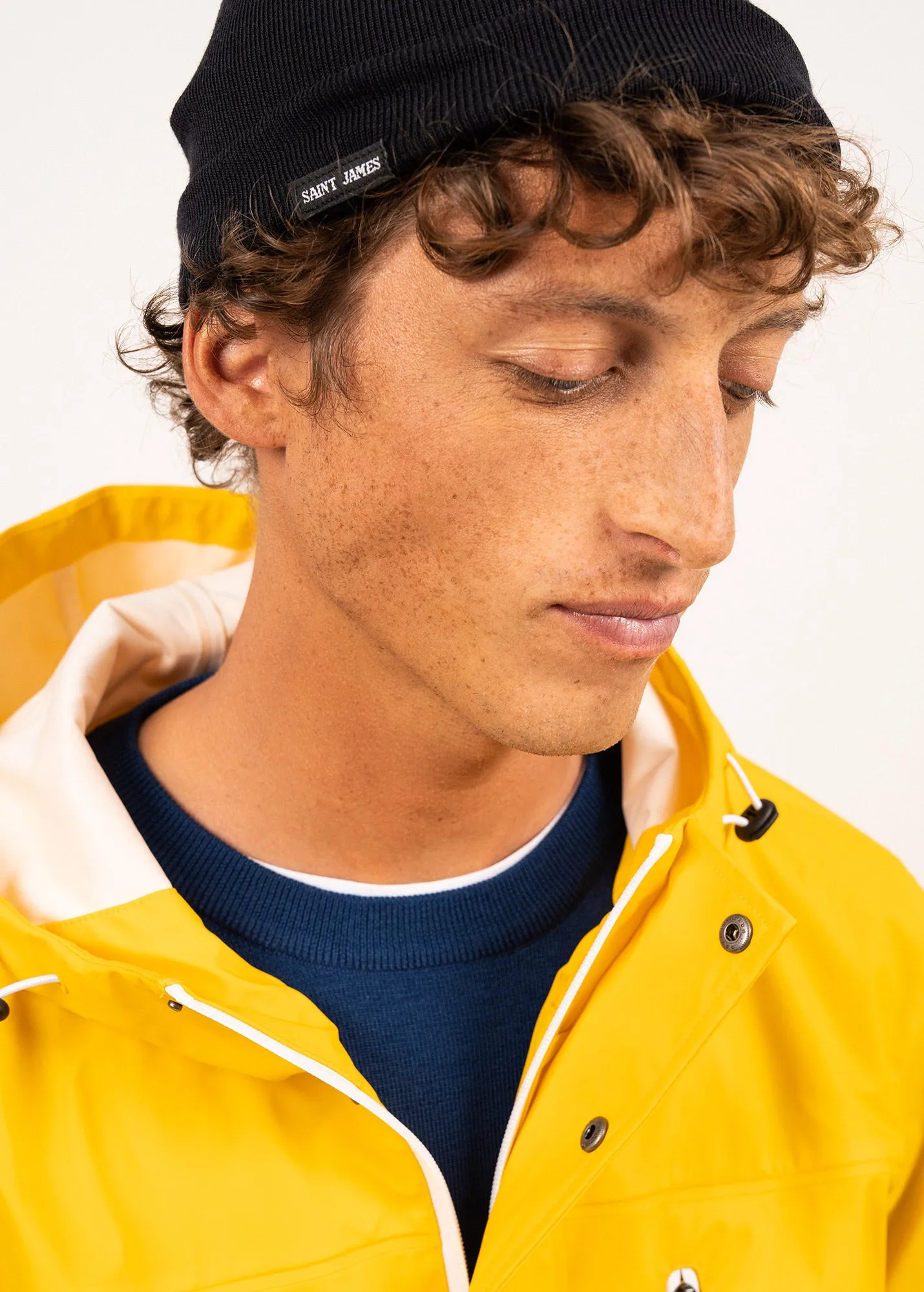 Bonnet Gemini - en laine, doubl coton (NAVY)