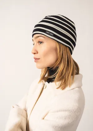 Bonnet marin Mare - en laine douce (NAVY/ECUME)