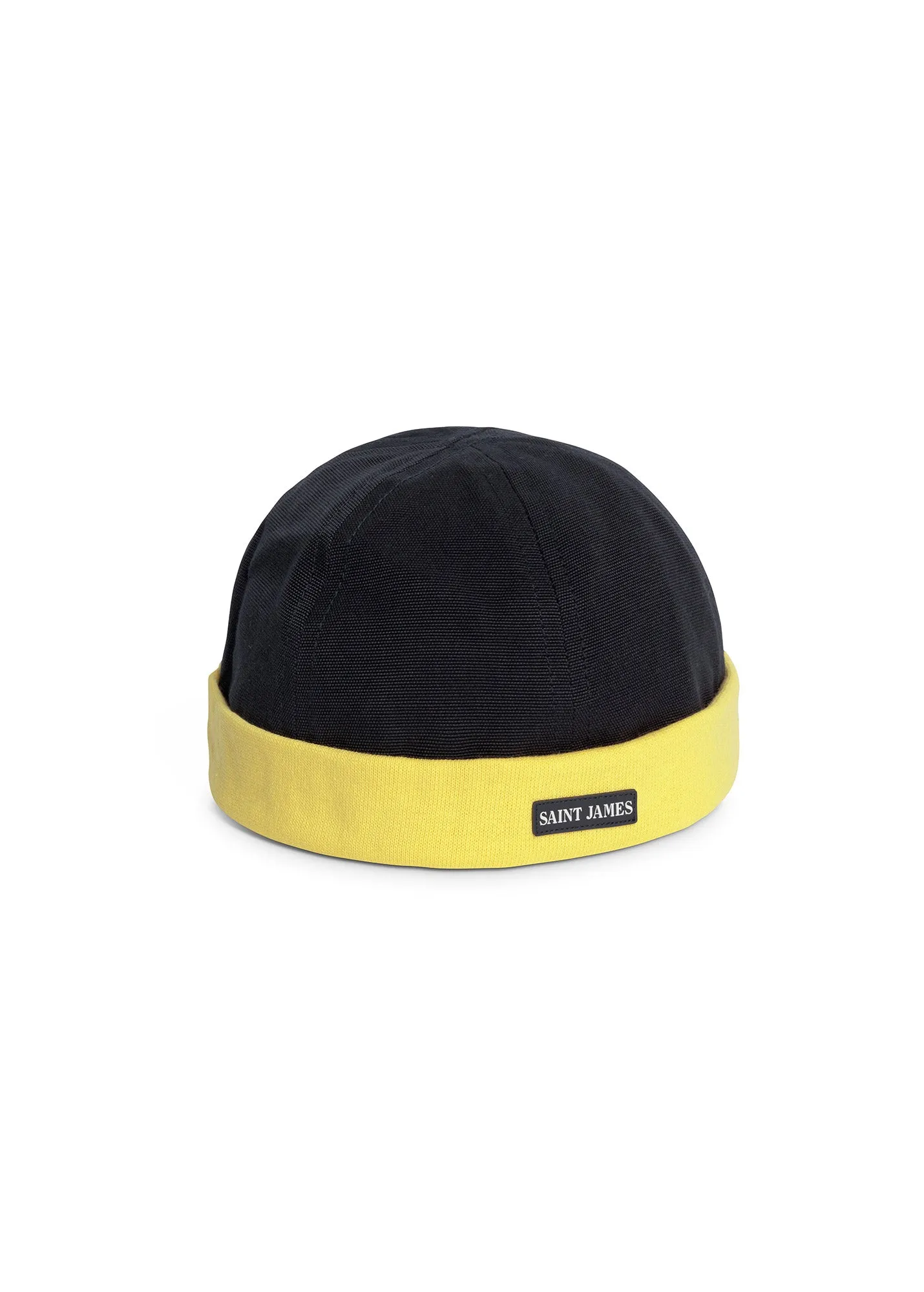 Bonnet marin Miki bicolore - en toile de coton (MARINE/ACIDULE)