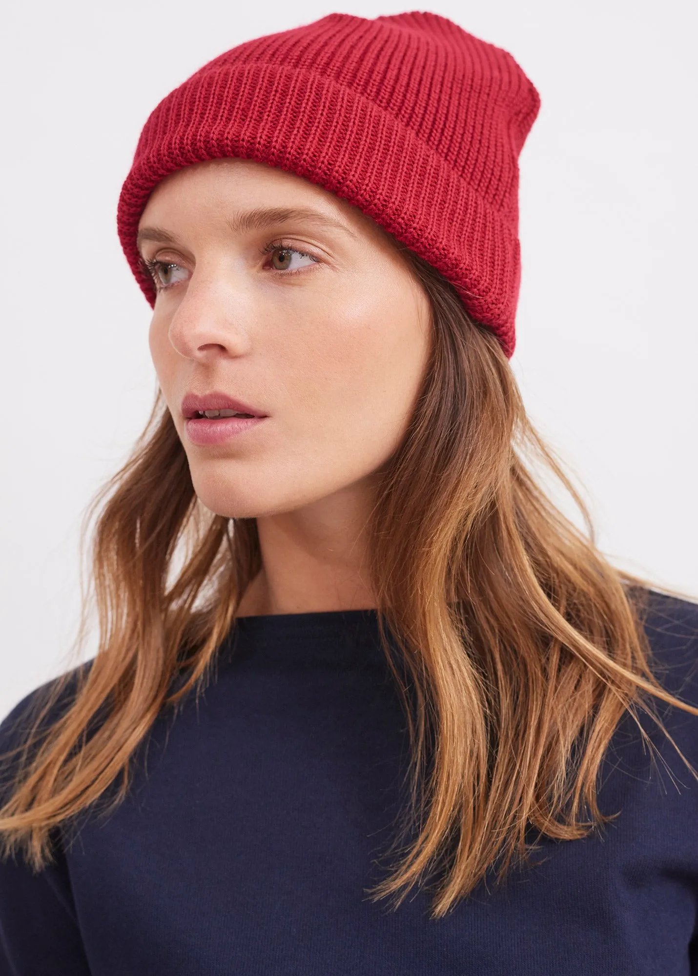 Bonnet uni Perl - en laine (MEDOC)