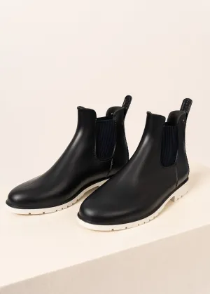 Bottines en caoutchouc Velella -  chevilles lastiques (MARINE)