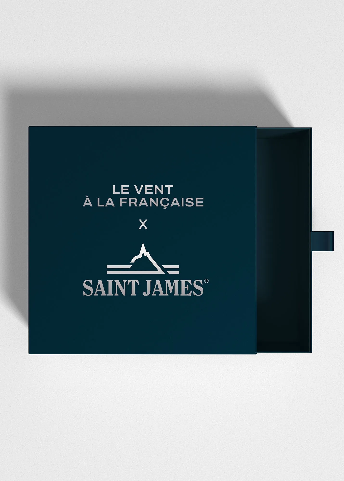 Bracelet lien Bouton - SAINT JAMES x Le Vent  la franaise (ARGENT/RAYE BLANC/ROUGE)