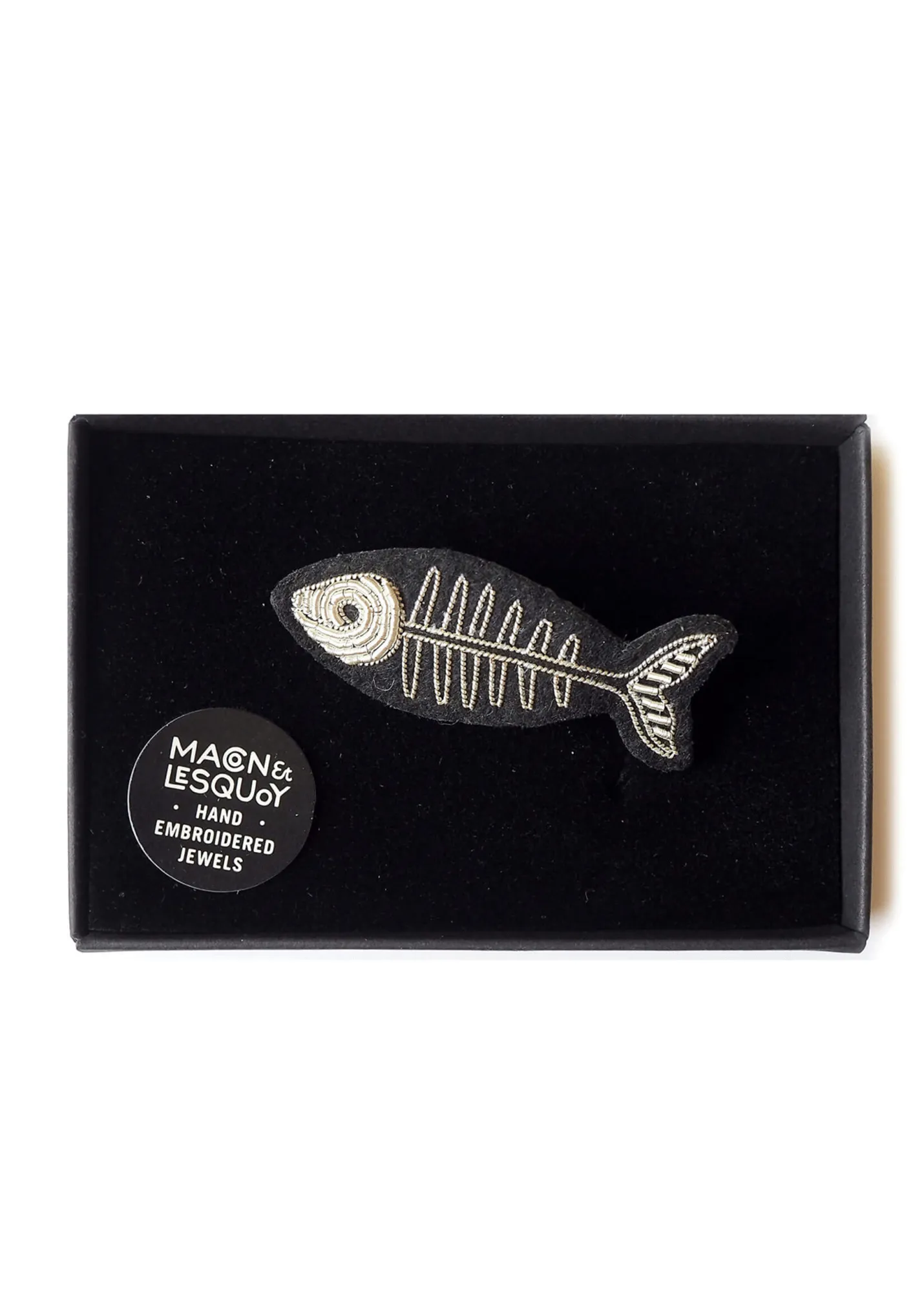 Broche brode Arte - SAINT JAMES x Macon & Lesquoy (ARGENT)