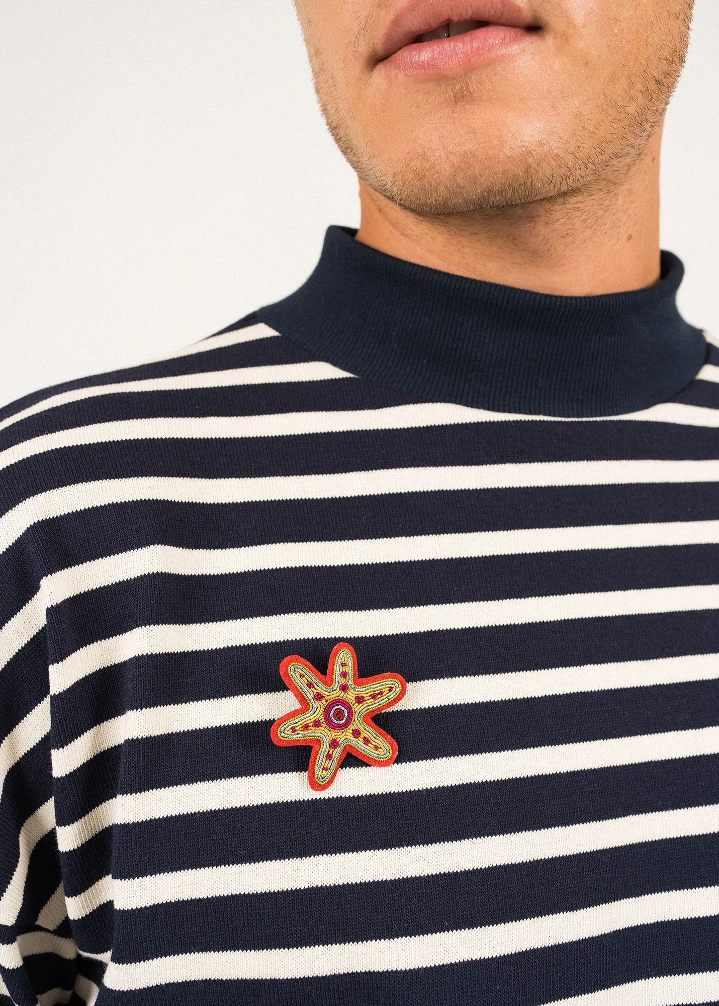 Broche brode Etoile de mer - SAINT JAMES x Macon & Lesquoy (MULTICO)