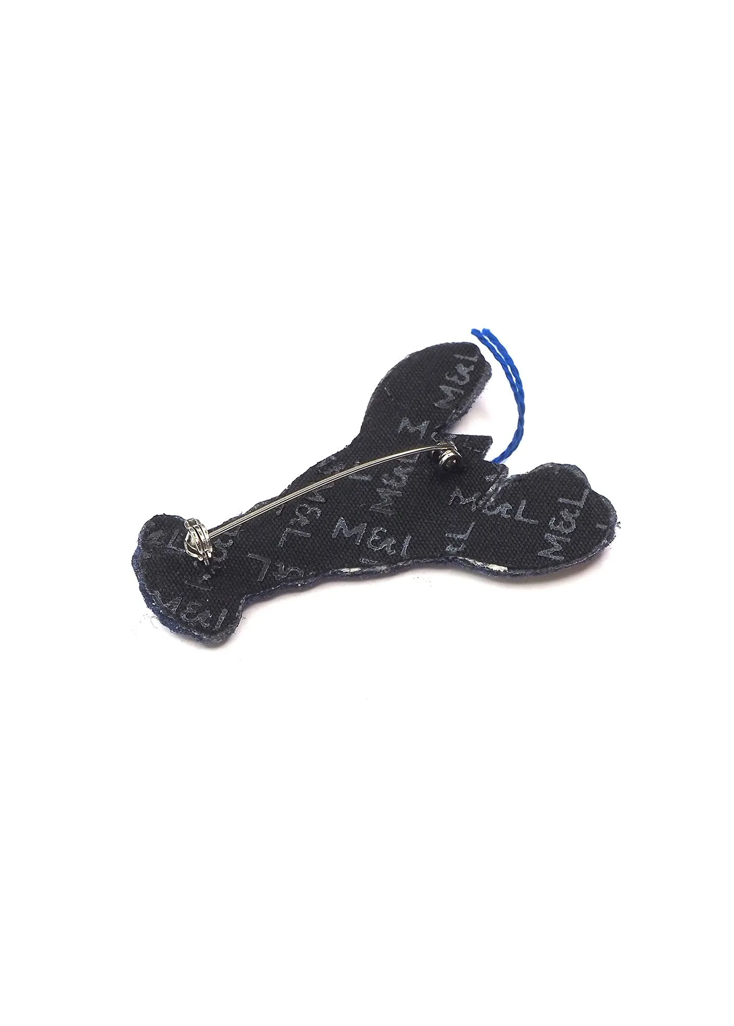 Broche brode Homard coeur - SAINT JAMES x Macon & Lesquoy (OR)