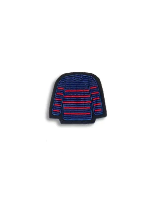 Broche brode Marinire - SAINT JAMES x Macon & Lesquoy (BLEU/ROUGE)