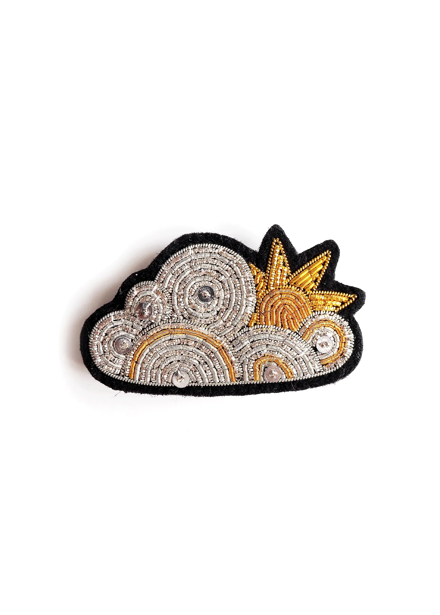 Broche brode Nuageux - SAINT JAMES x Macon & Lesquoy (OR)