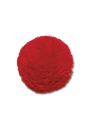 Broche pompon - en laine (ROUGE)