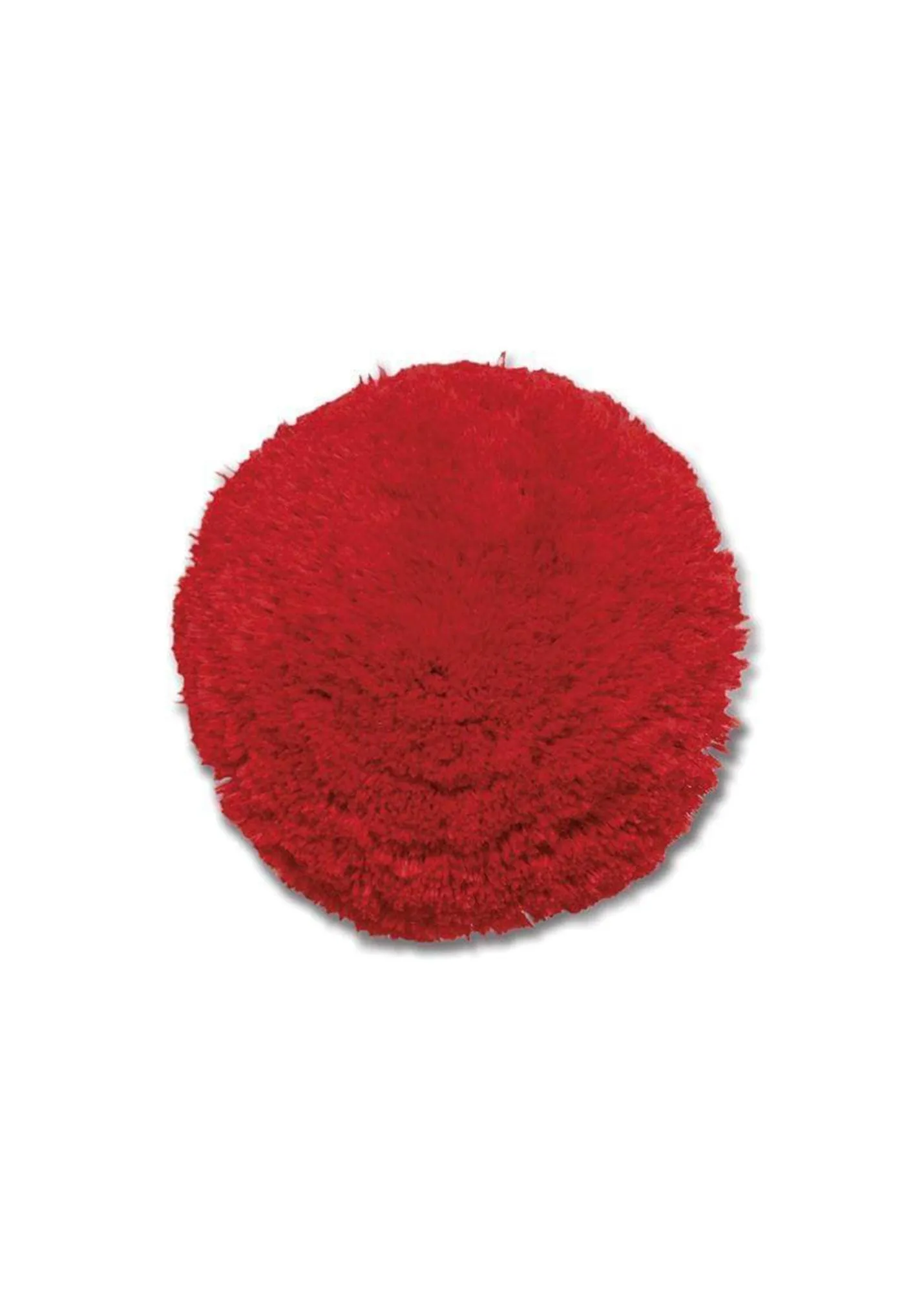 Broche pompon - en laine (ROUGE)