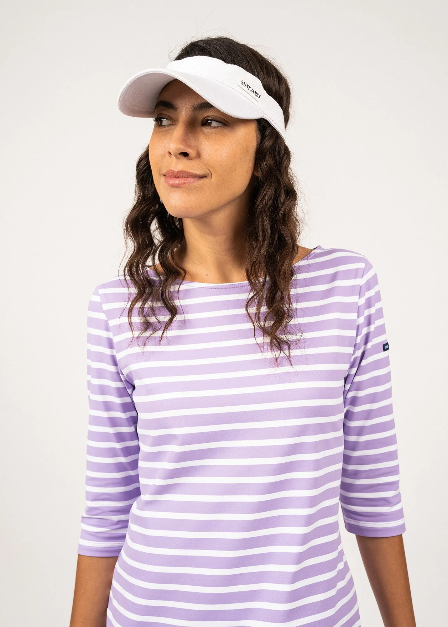 Casquette visire en coton - esprit tennis (BLANC)