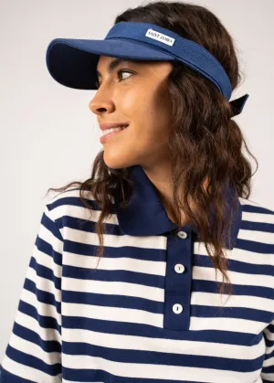 Casquette visire en coton - esprit tennis (INDIGO)