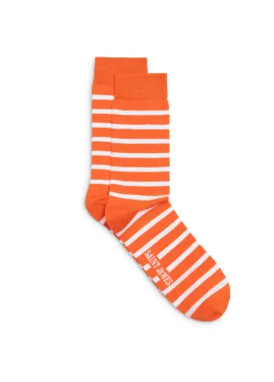 Chaussettes marinires - en jersey de coton (BASKET/BLANC)