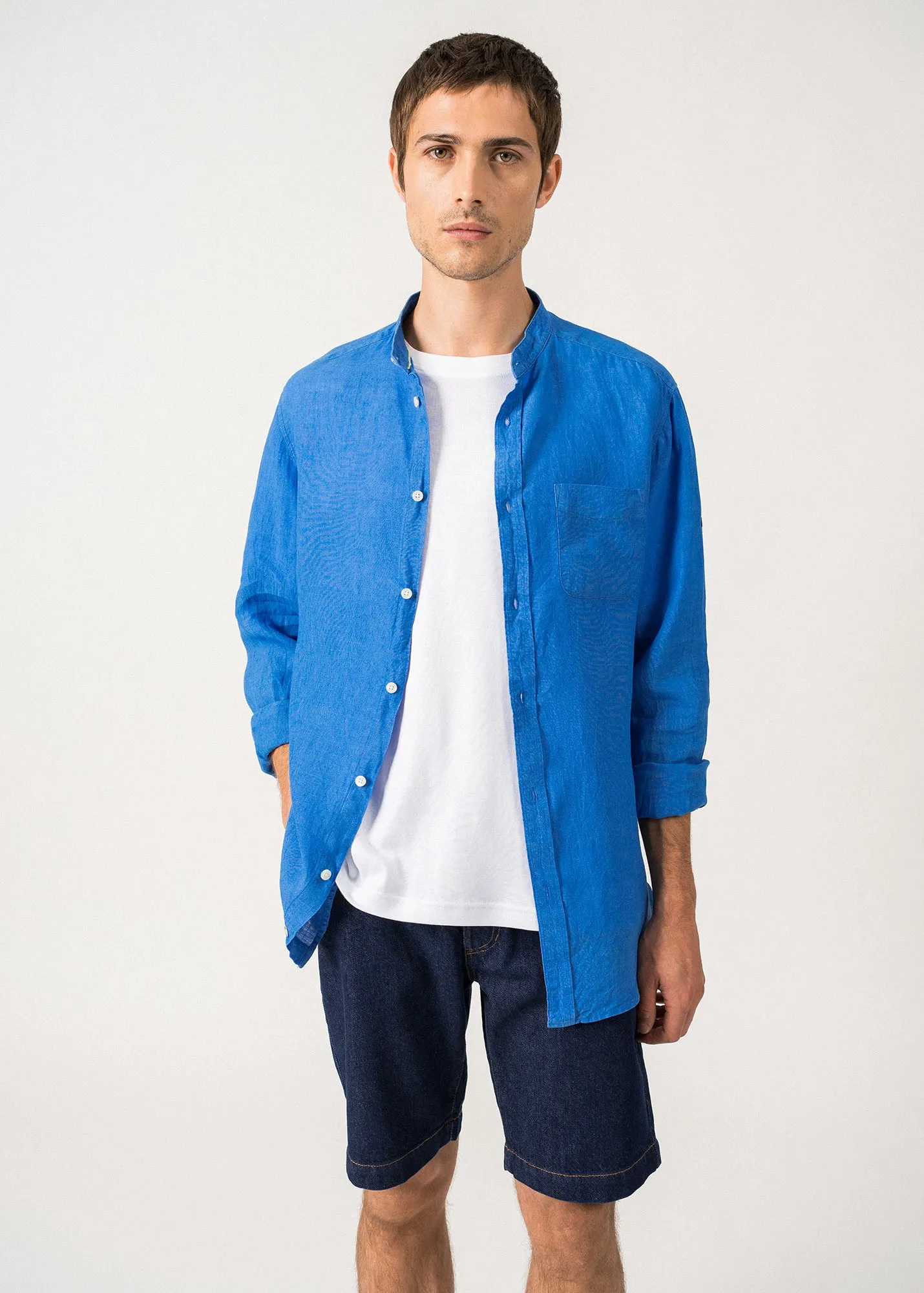 Chemise en lin Claudio - manches longues (MER)
