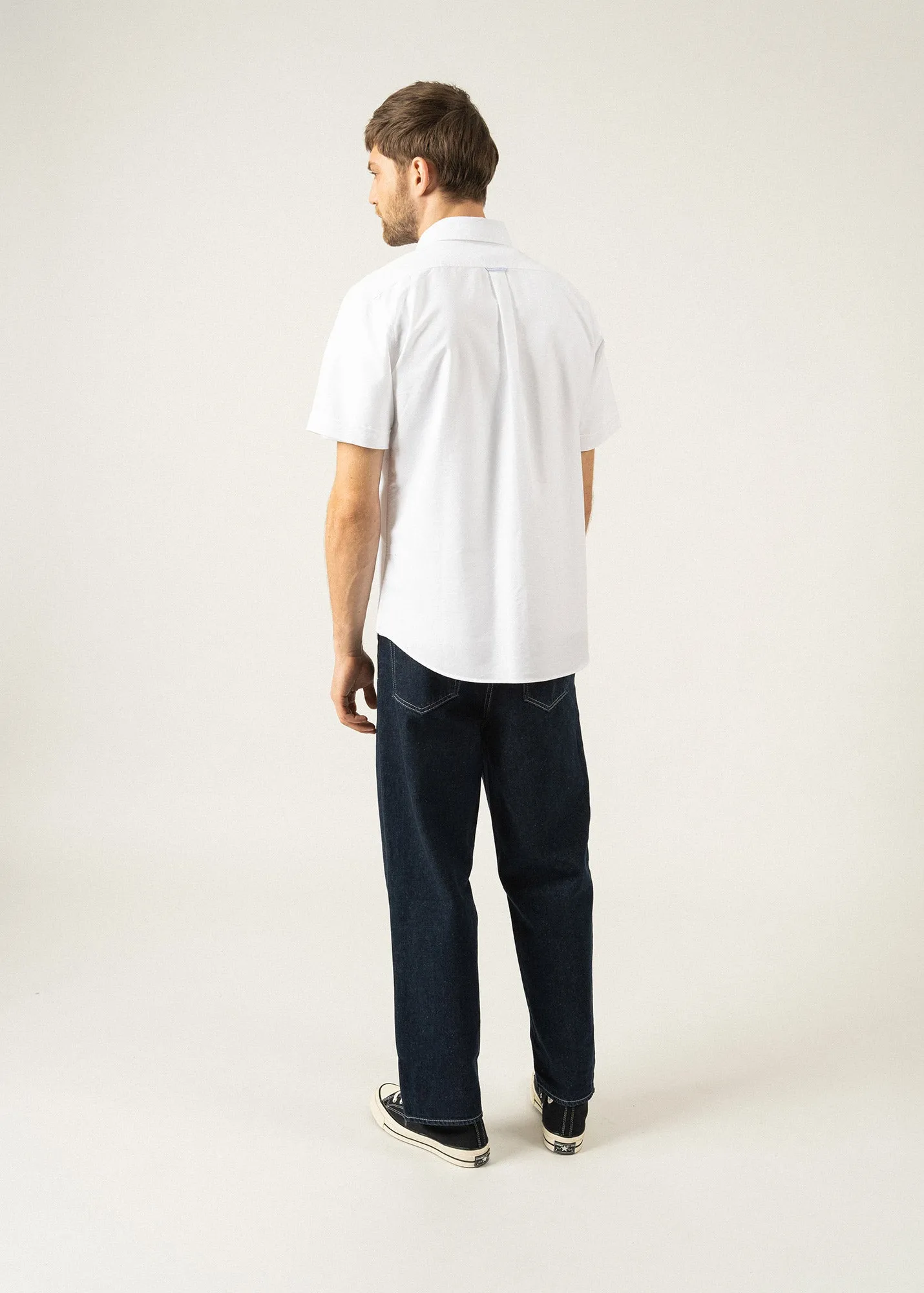 Chemise manches courtes Amboise - en coton (BLANC)