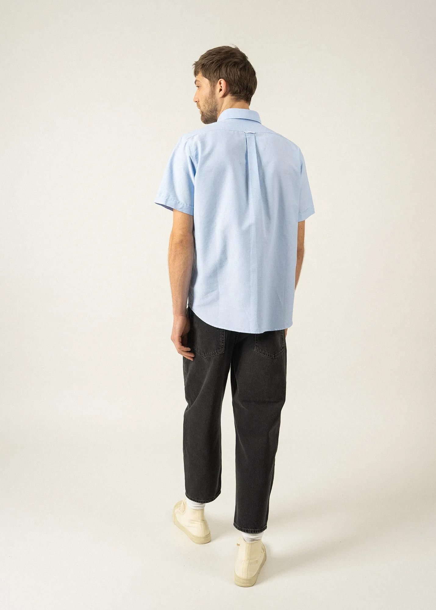 Chemise manches courtes Amboise - en coton (CIEL)