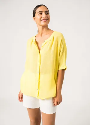 Chemise manches courtes Emilie - en lin (ACIDULE)