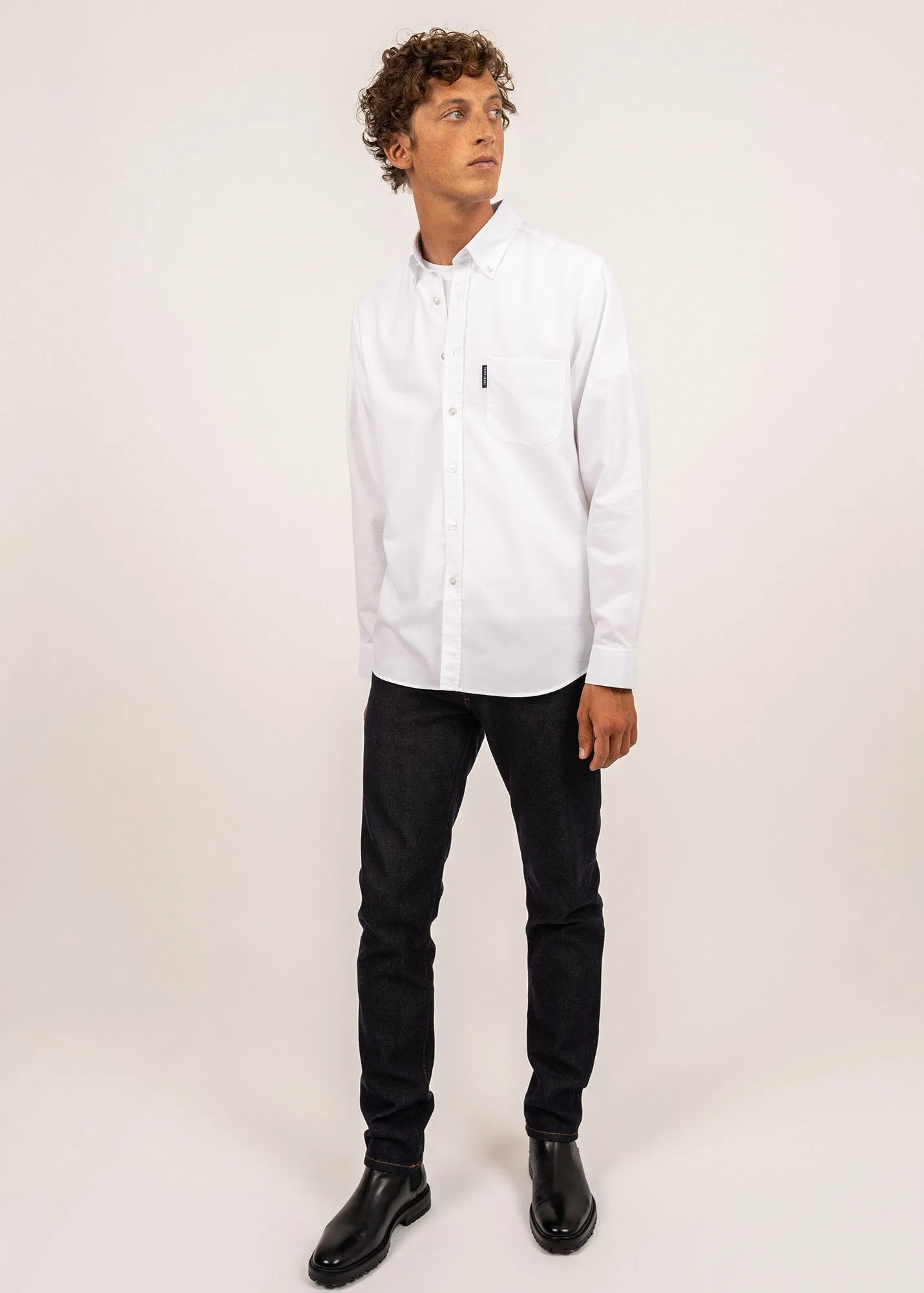 Chemise manches longues Amboise - en coton (BLANC)