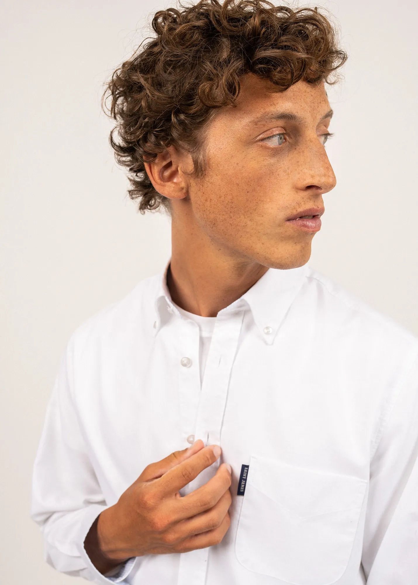 Chemise manches longues Amboise - en coton (BLANC)