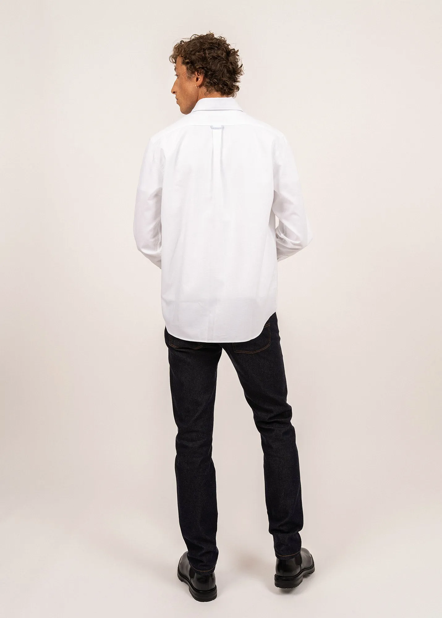 Chemise manches longues Amboise - en coton (BLANC)