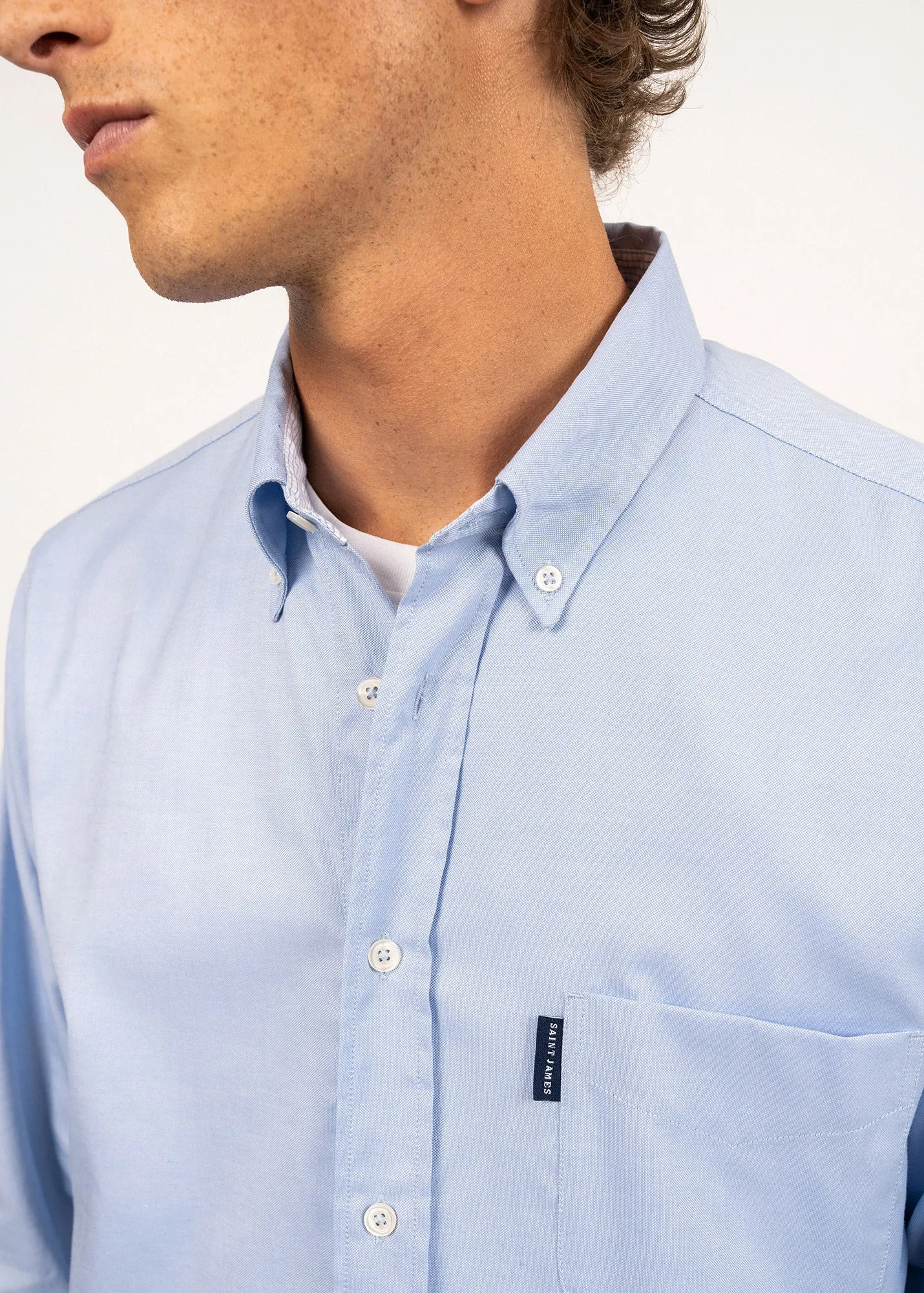 Chemise manches longues Amboise - en coton (CIEL)