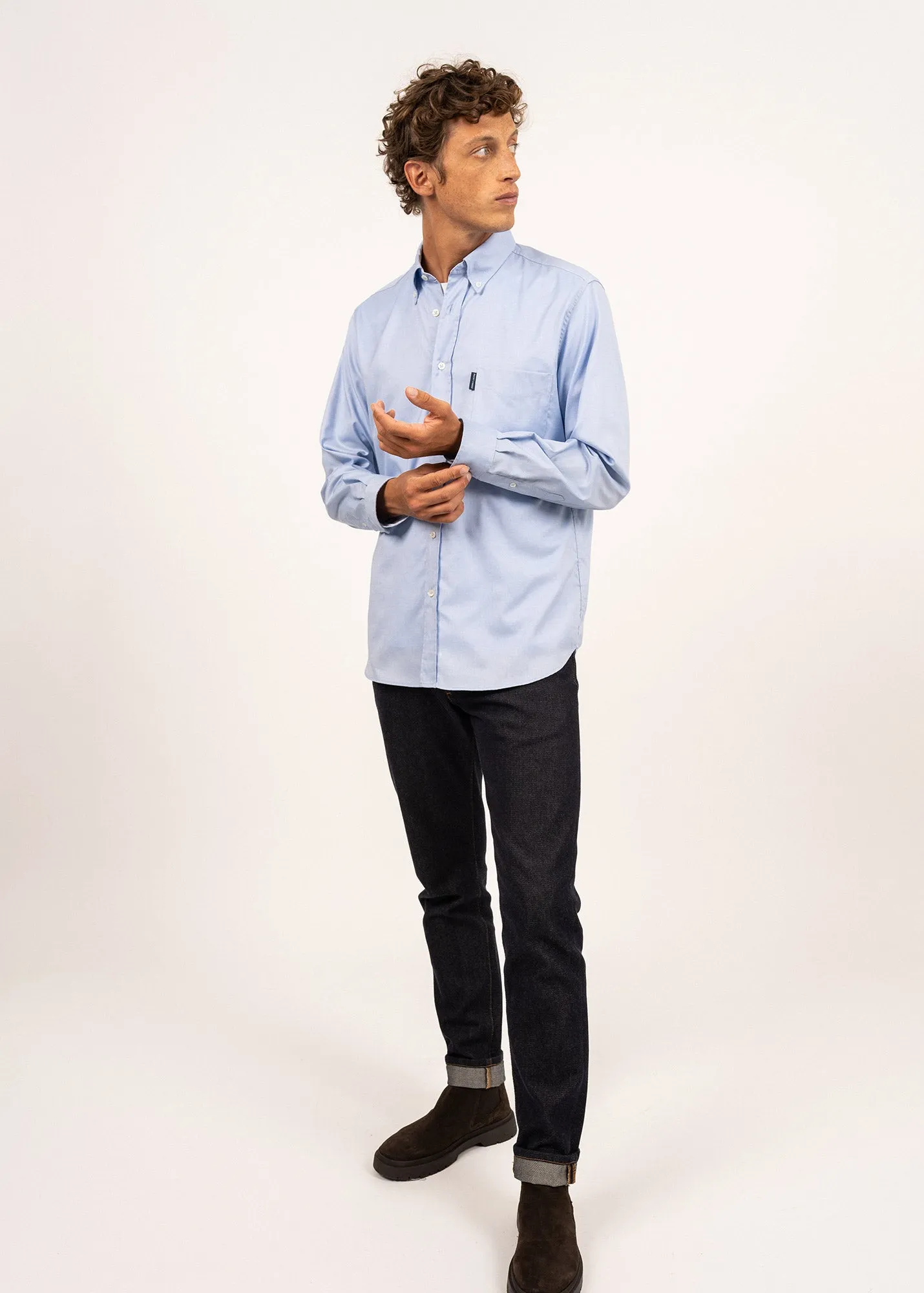 Chemise manches longues Amboise - en coton (CIEL)