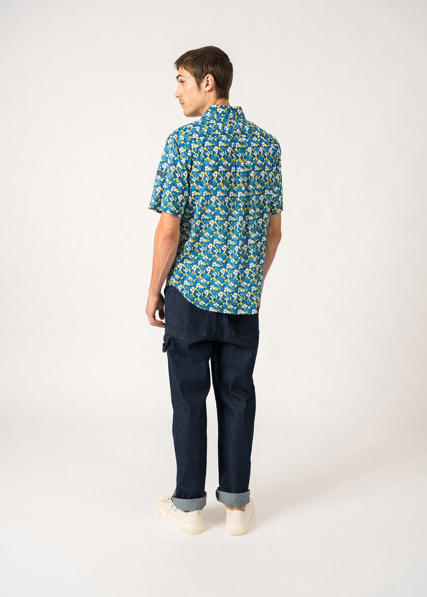 Chemise  motifs Franck - manches courtes (MER FLEUR)