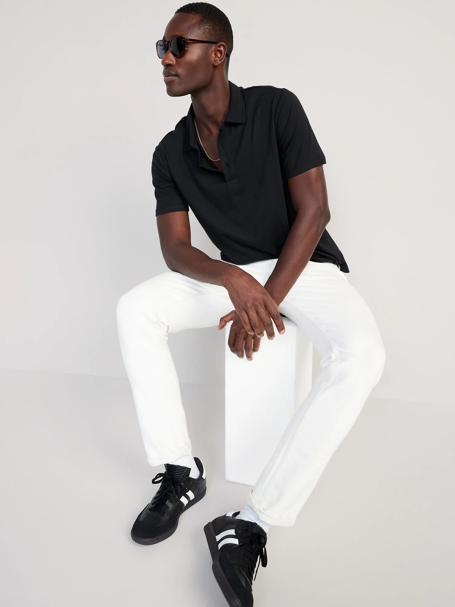 Classic Fit Jersey Polo for Men