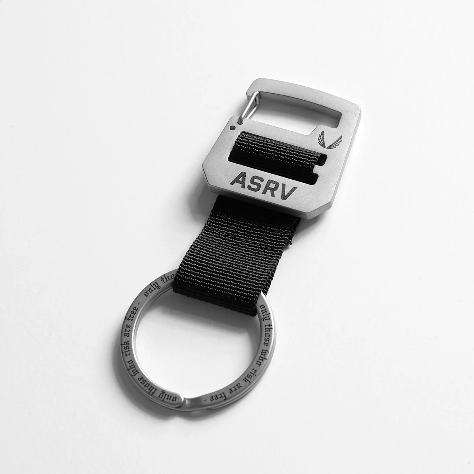 Clip Loop Keychain - Stainless Steel/Black ASRV
