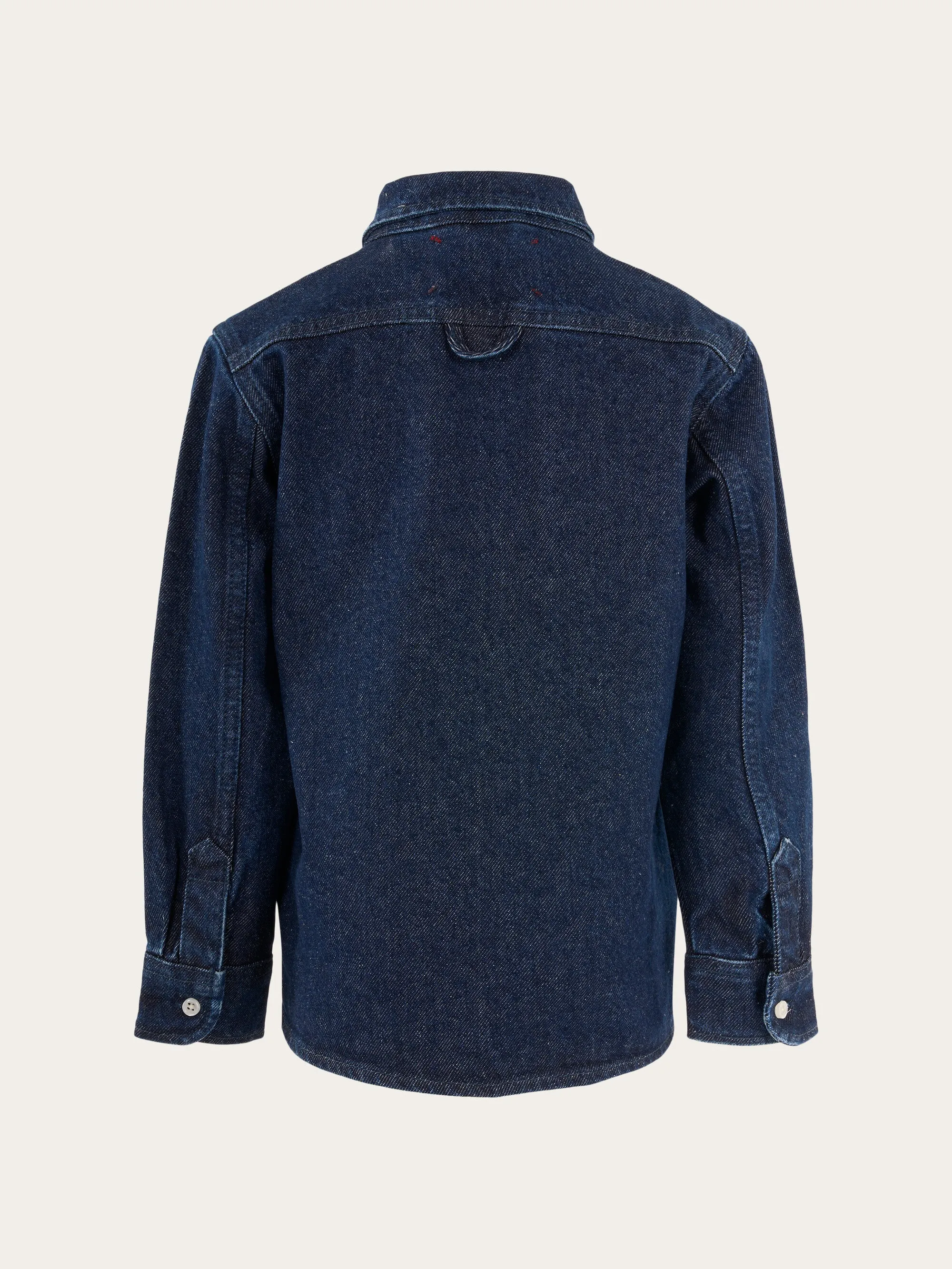 Denim overshirt REBORN - Classic indigo Knowledge Cotton