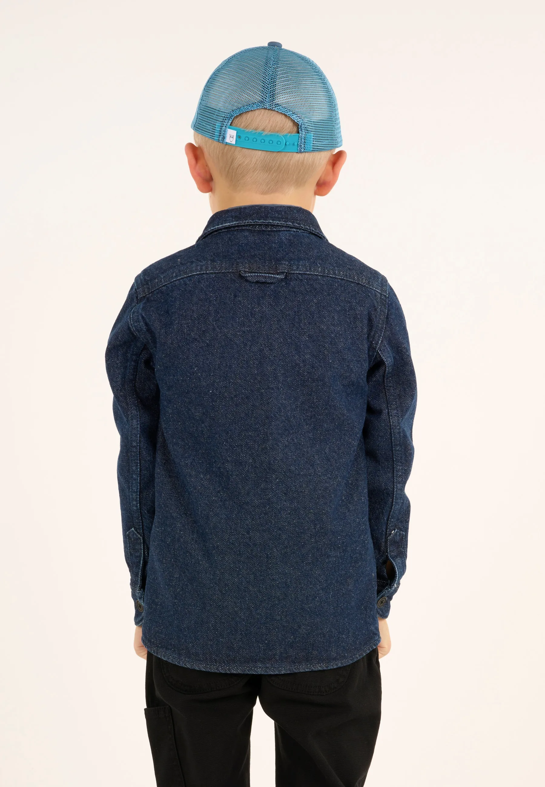 Denim overshirt REBORN - Classic indigo Knowledge Cotton